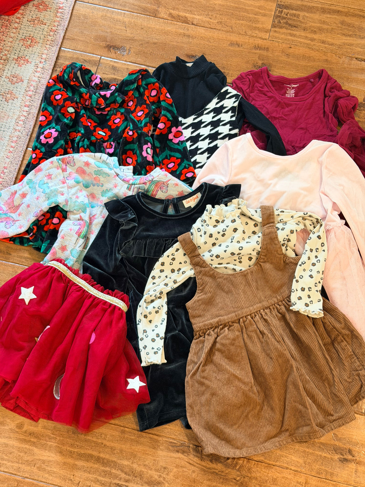 #99 Girls long sleeve dress bundle size 2T