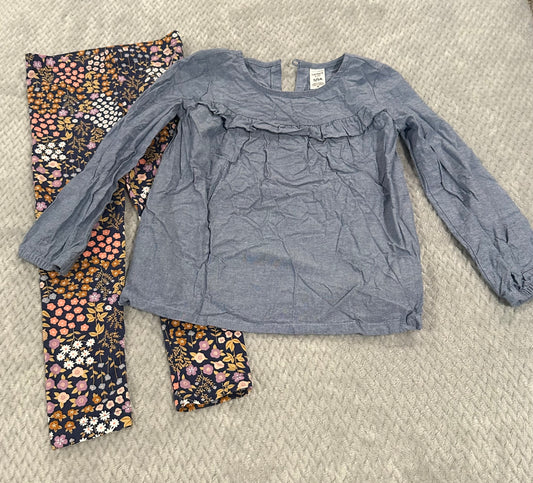 #75B Girls size 5 Carters outfit