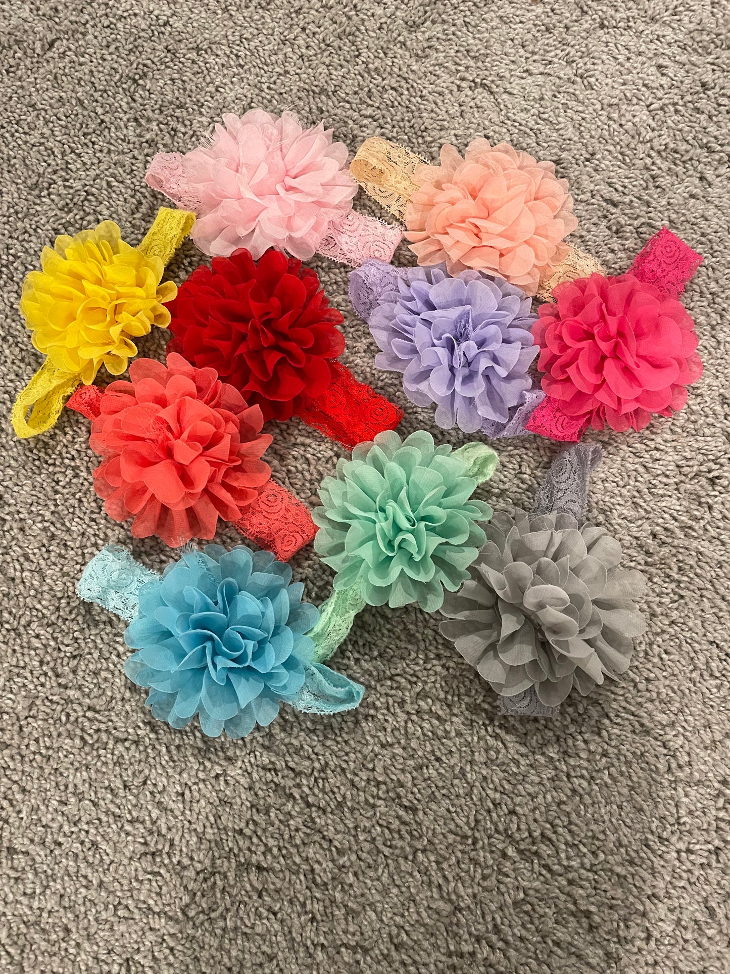 Assorted Baby Girl Hair Bows (10)