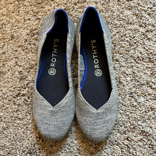 #162 Rothys Gray Flats Size 9
