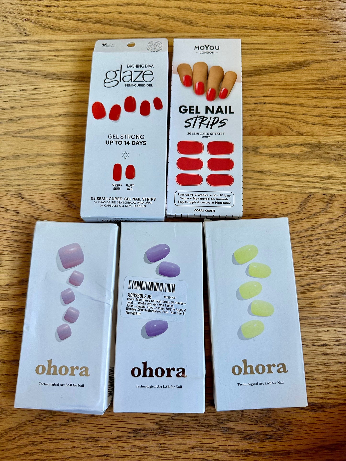 #198- BRAND NEW! Semi-Cured Gel Nail Stickers