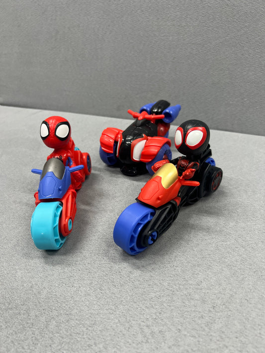 #154 Spidey & Spin motorcyle figures