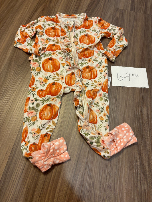 #138 - 6-9 Mo - EUC Milk + Coco - Pumpkin Zippy - PU 45236