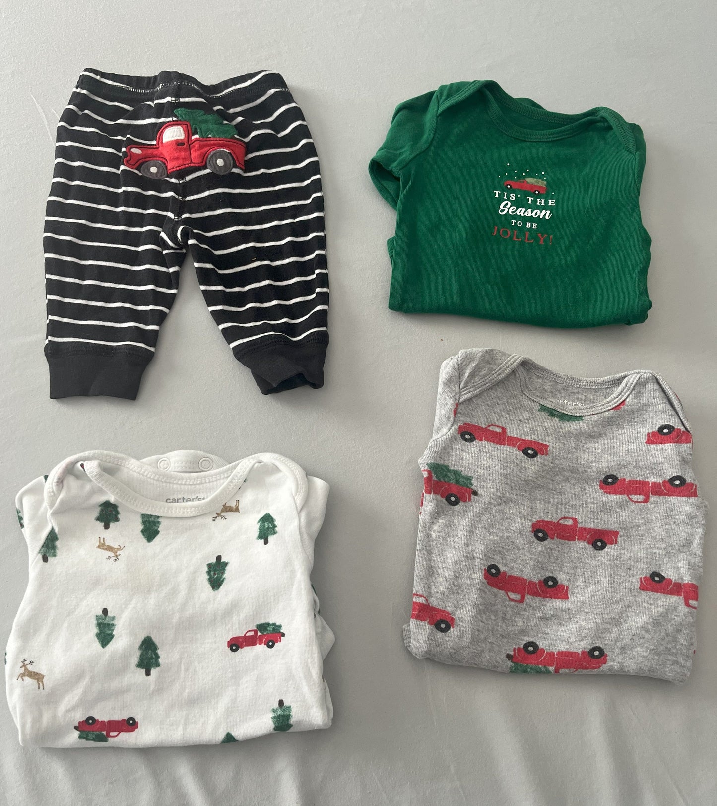 #211 REDUCED Carters 3m Christmas Truck Pants Set