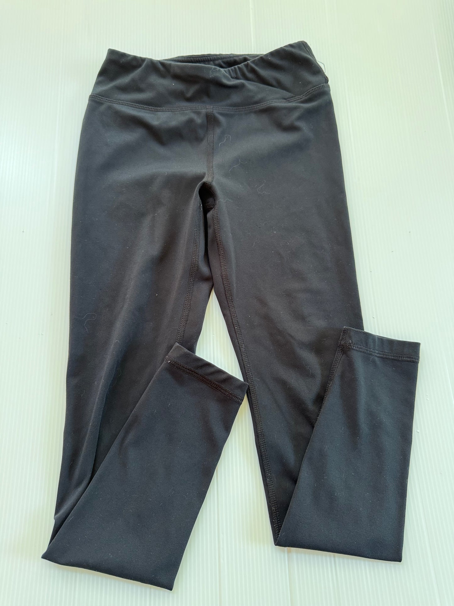 #167 90 Degree Girls Black Active Legging - M (10)