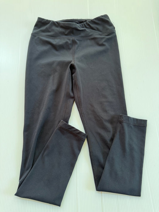 #167 90 Degree Girls Black Active Legging - M (10)
