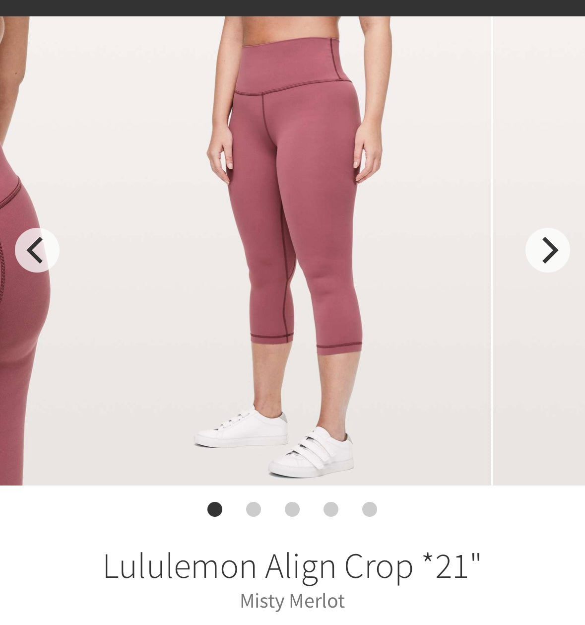 #133 Lululemon Sz 2 Align Crop 21 inch