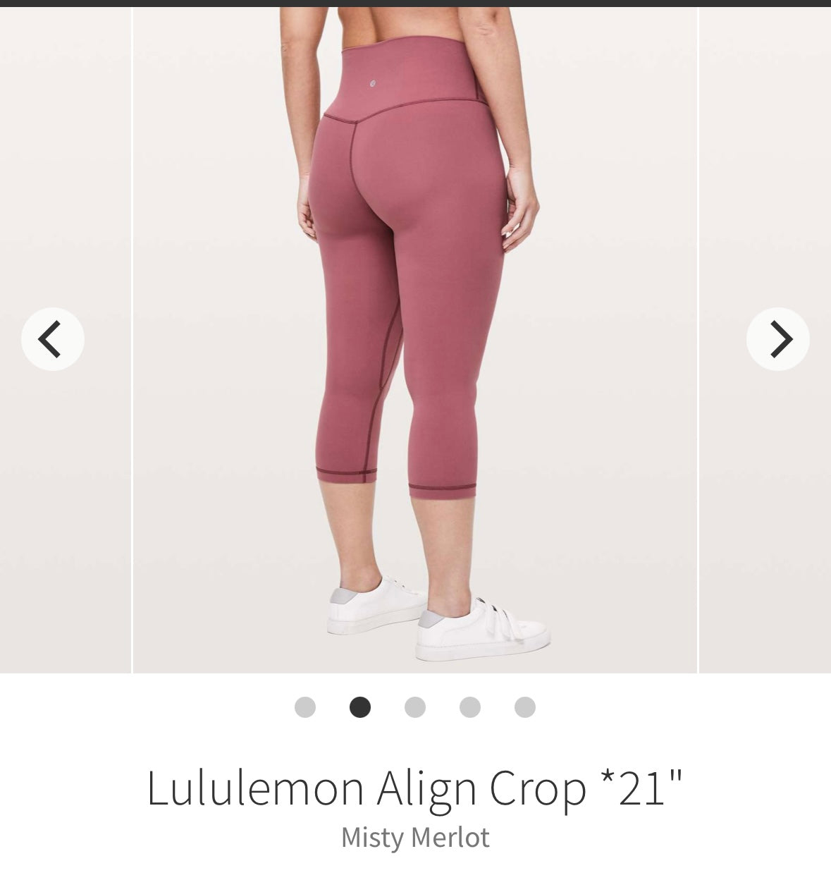#133 Lululemon Sz 2 Align Crop 21 inch