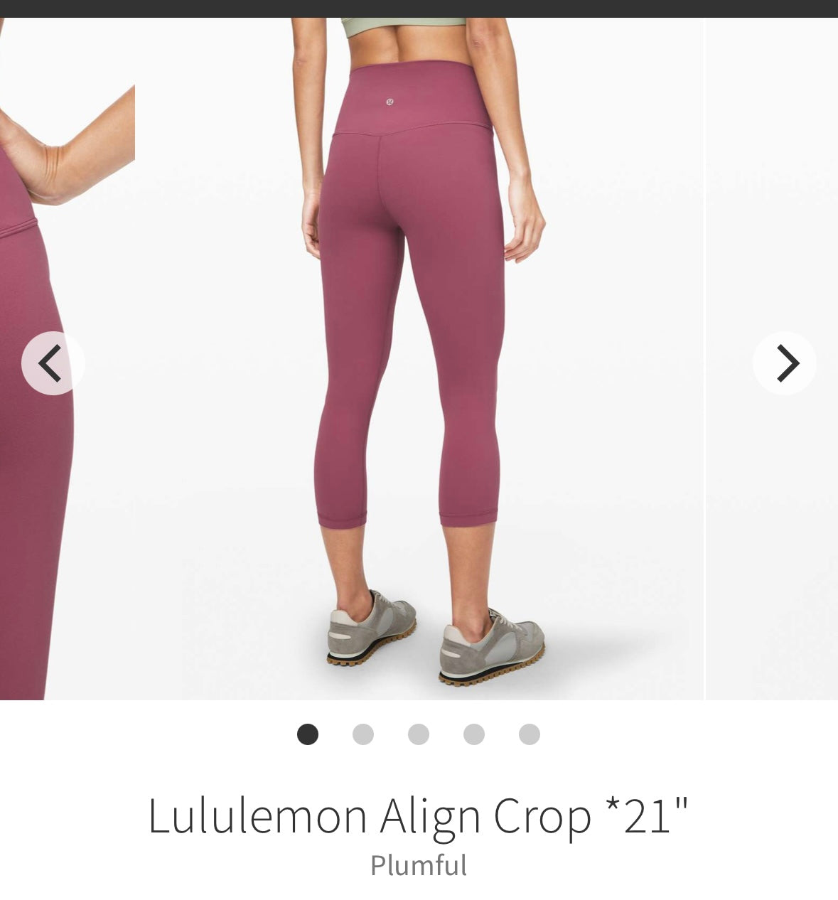 #133 Lululemon Sz 6 Align Crop 21 inch