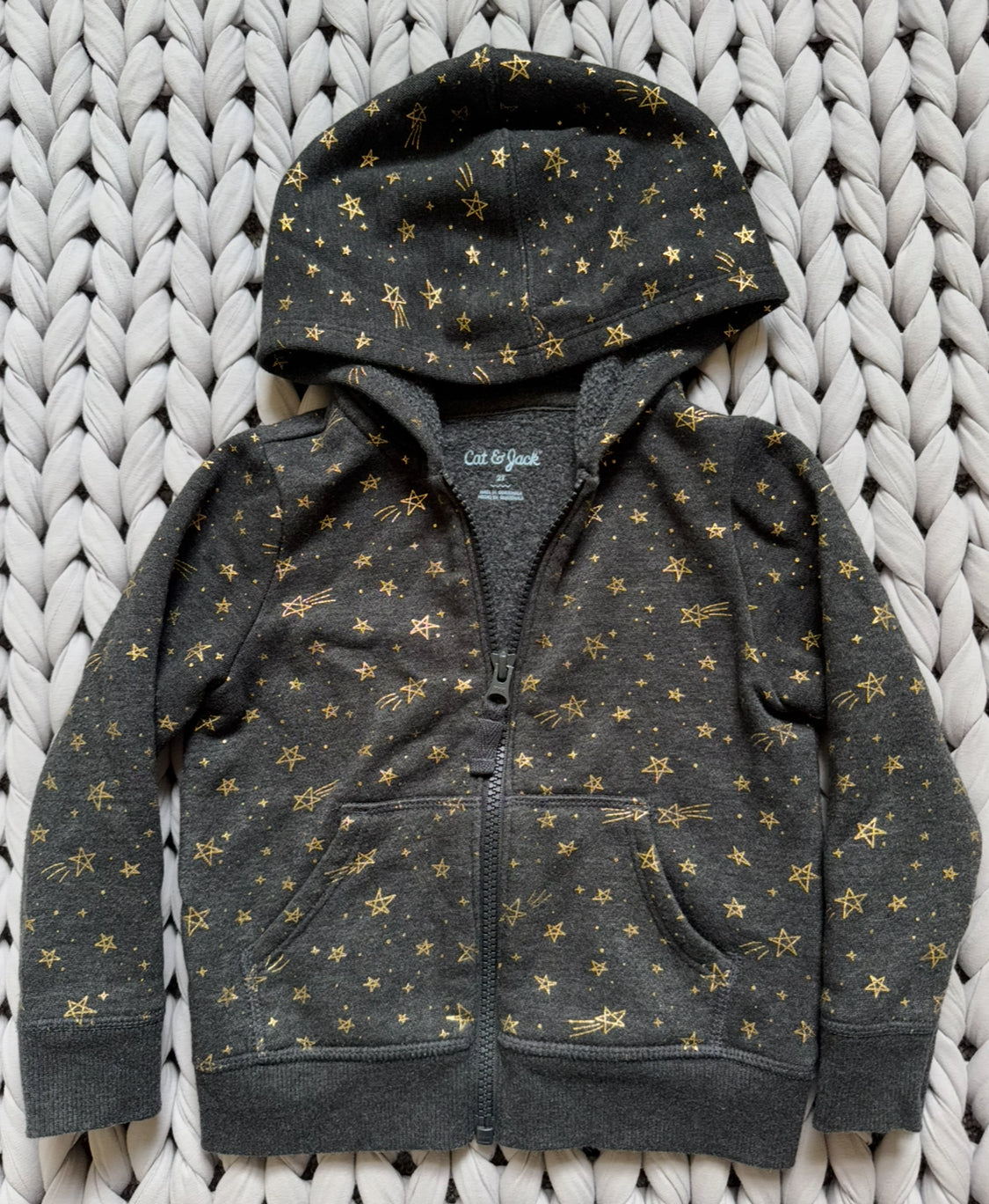 Seller #127 Cat & Jack zip up hoodie girls size 2T