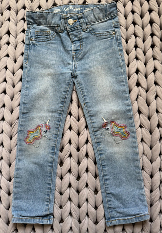 Seller #127 Cat & Jack unicorn skinny jeans Girls Size 3T