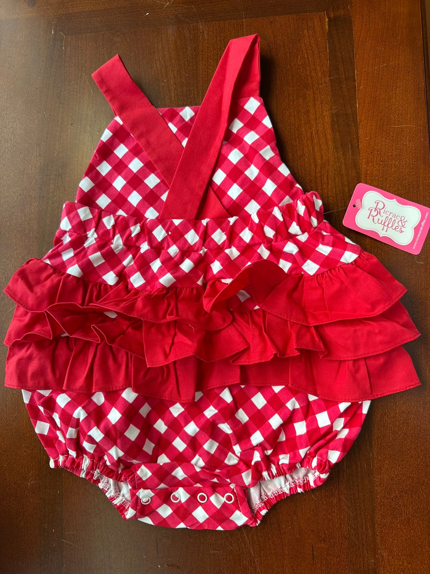 #88 2T ricrac and ruffles bubble NWT