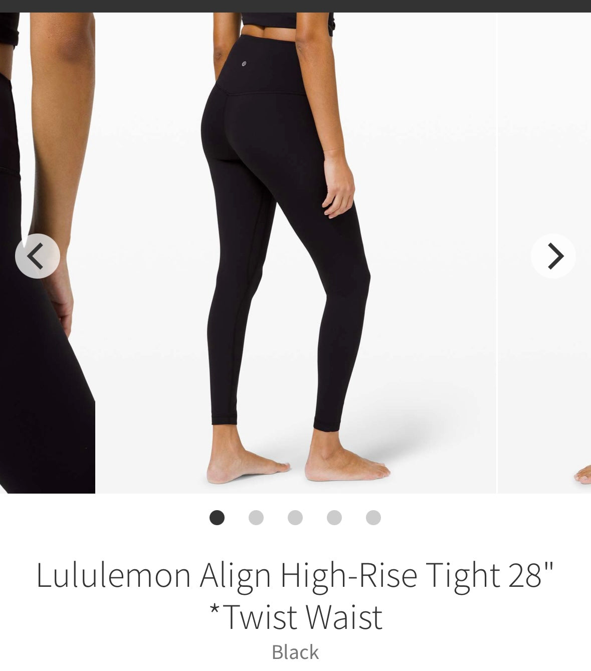 #133 Lululemon Sz 2 Align High Rise Tight 28 inch Twist Waist
