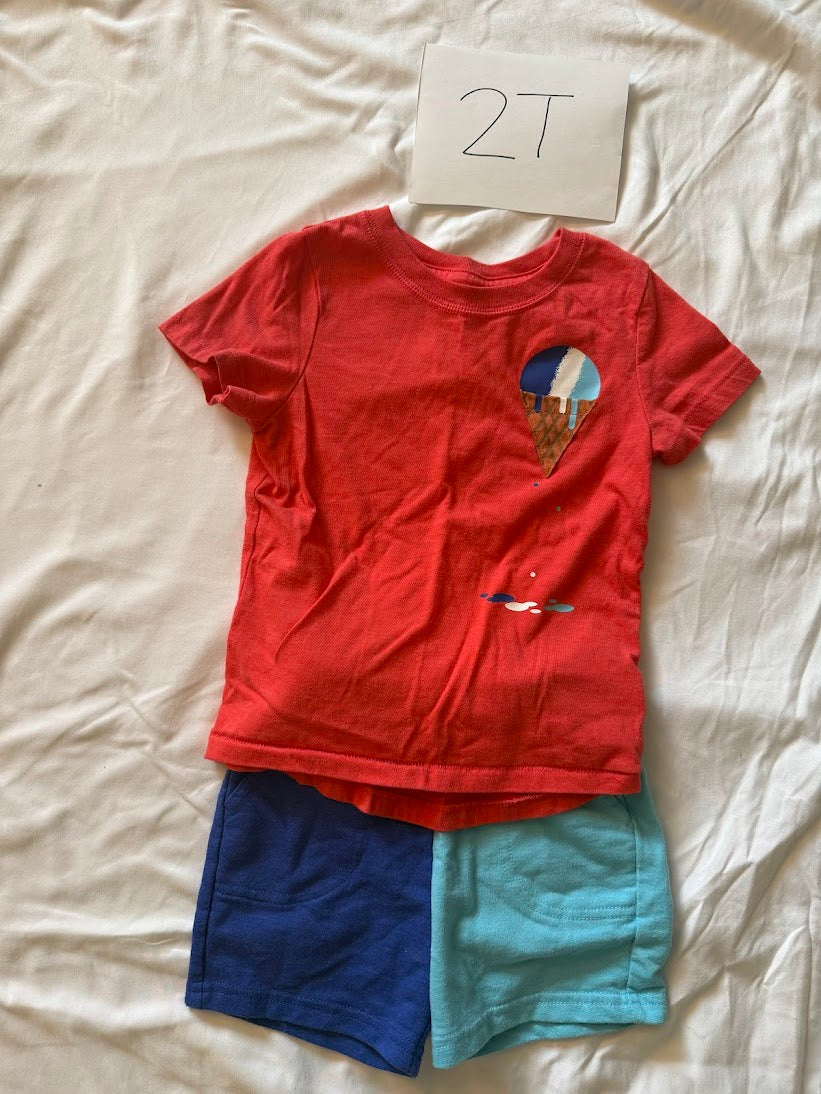 Seller #67 Cat & Jack Boys 2T 4th of July Outfit