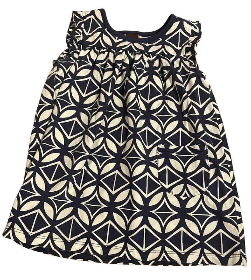 Size 2T - Tea collection - navy & white dress