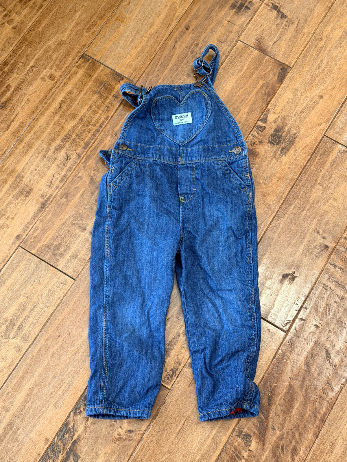 #99 Girls OSH kosh jean overalls size 3