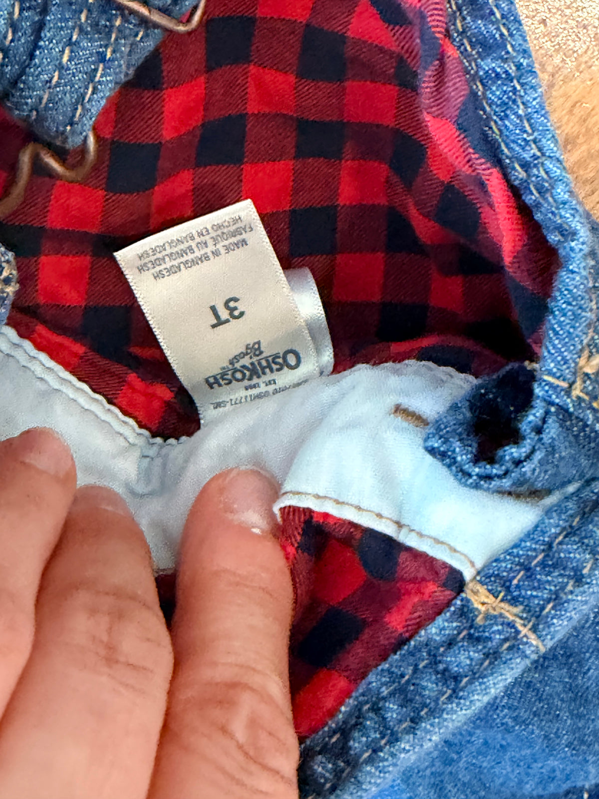 #99 Girls OSH kosh jean overalls size 3