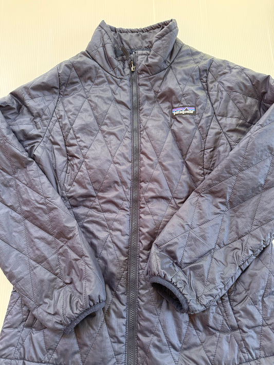 #167 Patagonia Girls Navy Nano Puff - M (10)
