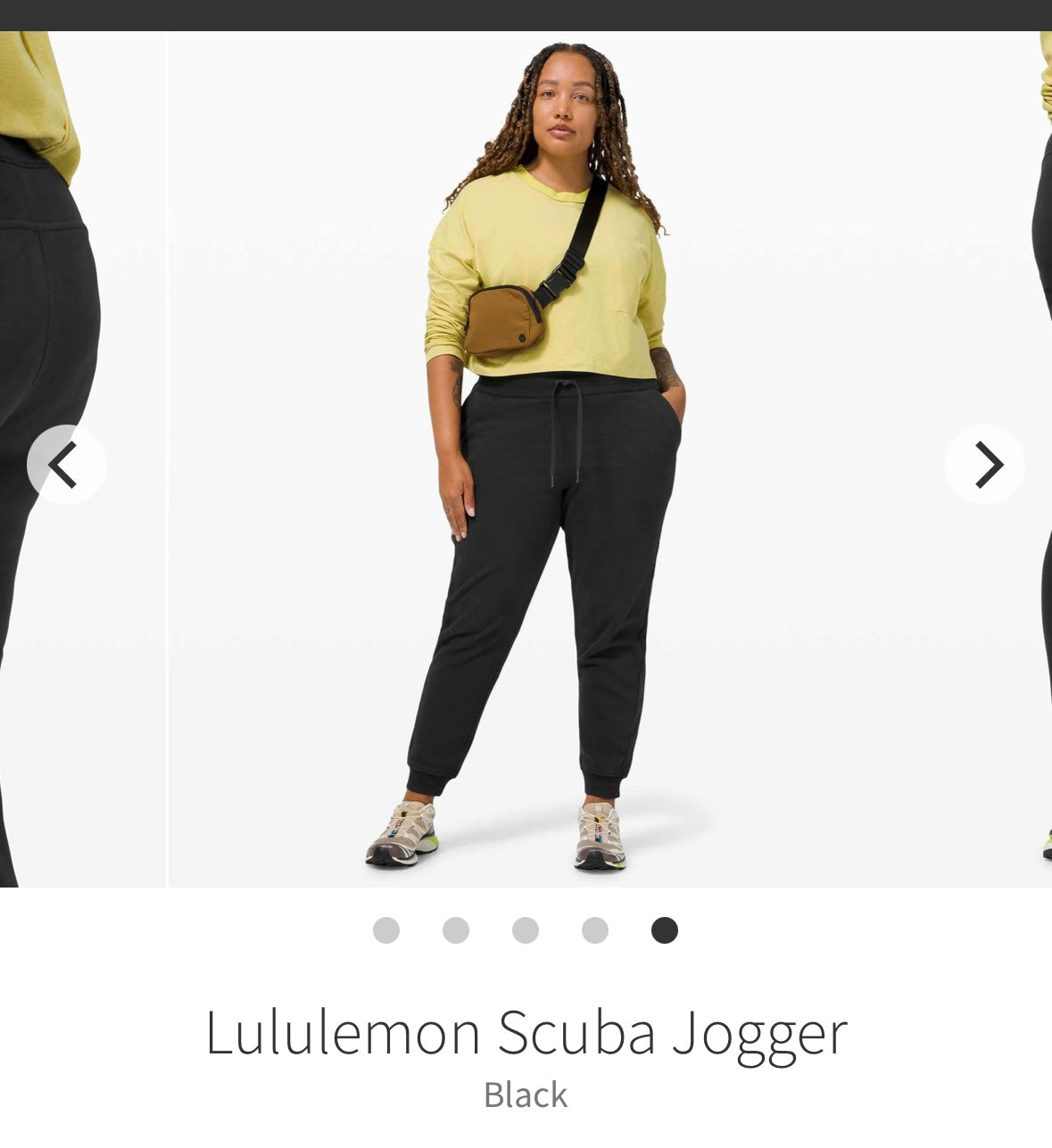 #133 Lululemon Sz 2 Scuba Joggers Black