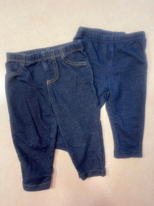 #200 Carter's Jean Leggings 9m