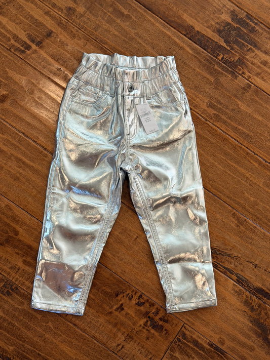 #99 girls GAP metallic pants size 3 NWT