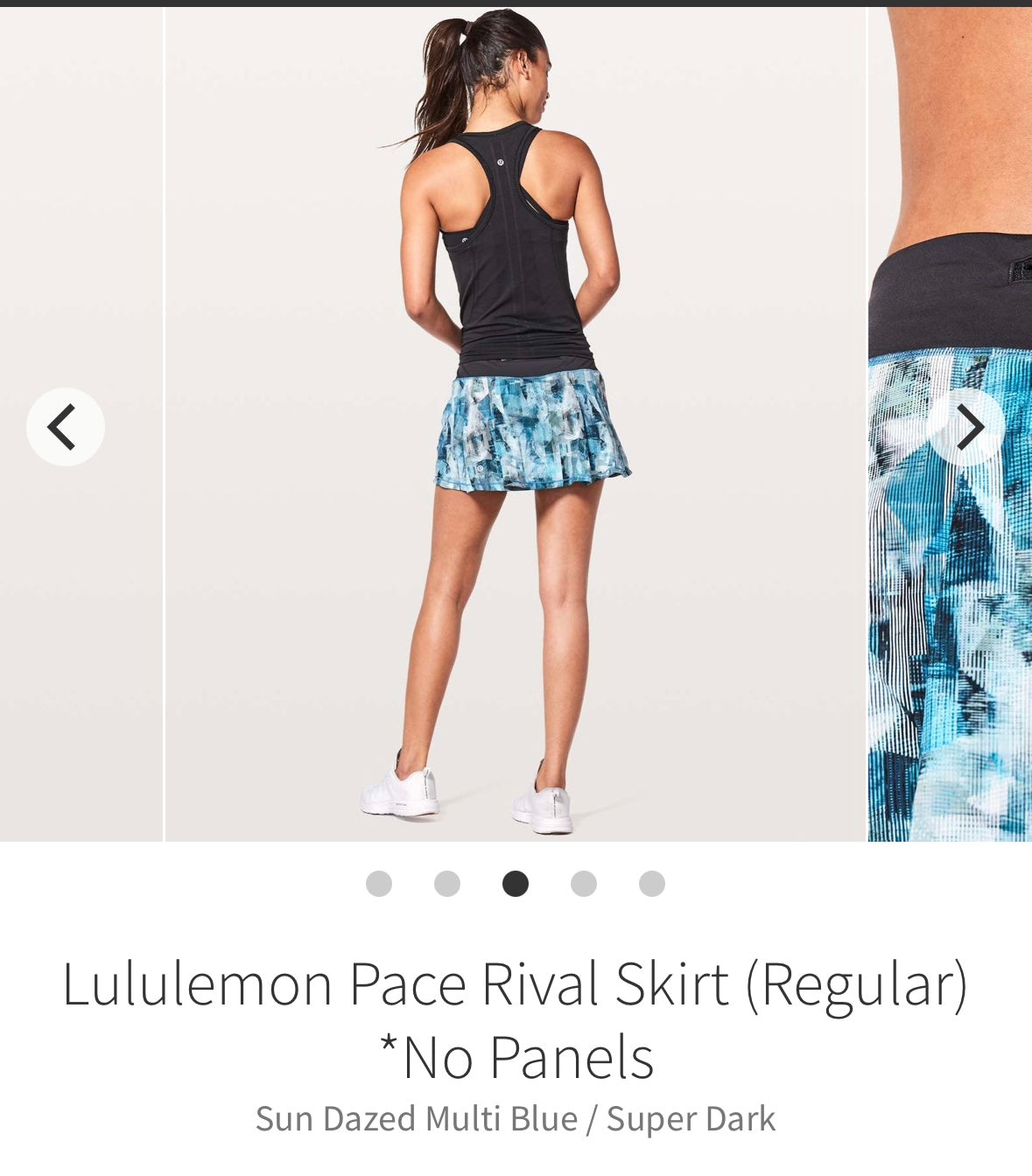 #133 Lululemon Sz 10 Pace Rival Skirt