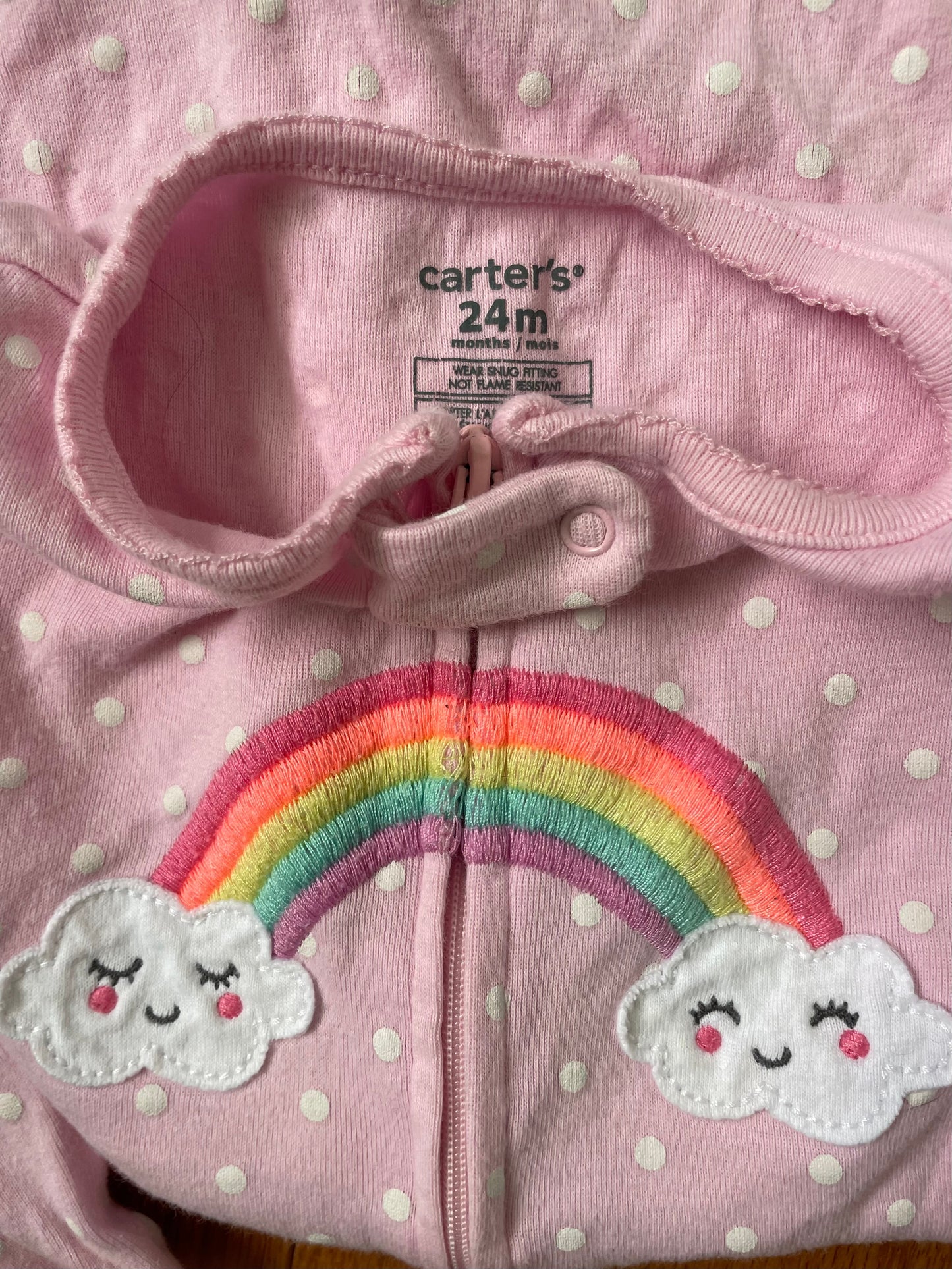 #42 Carter's Footed PJs Girls 24 Months
