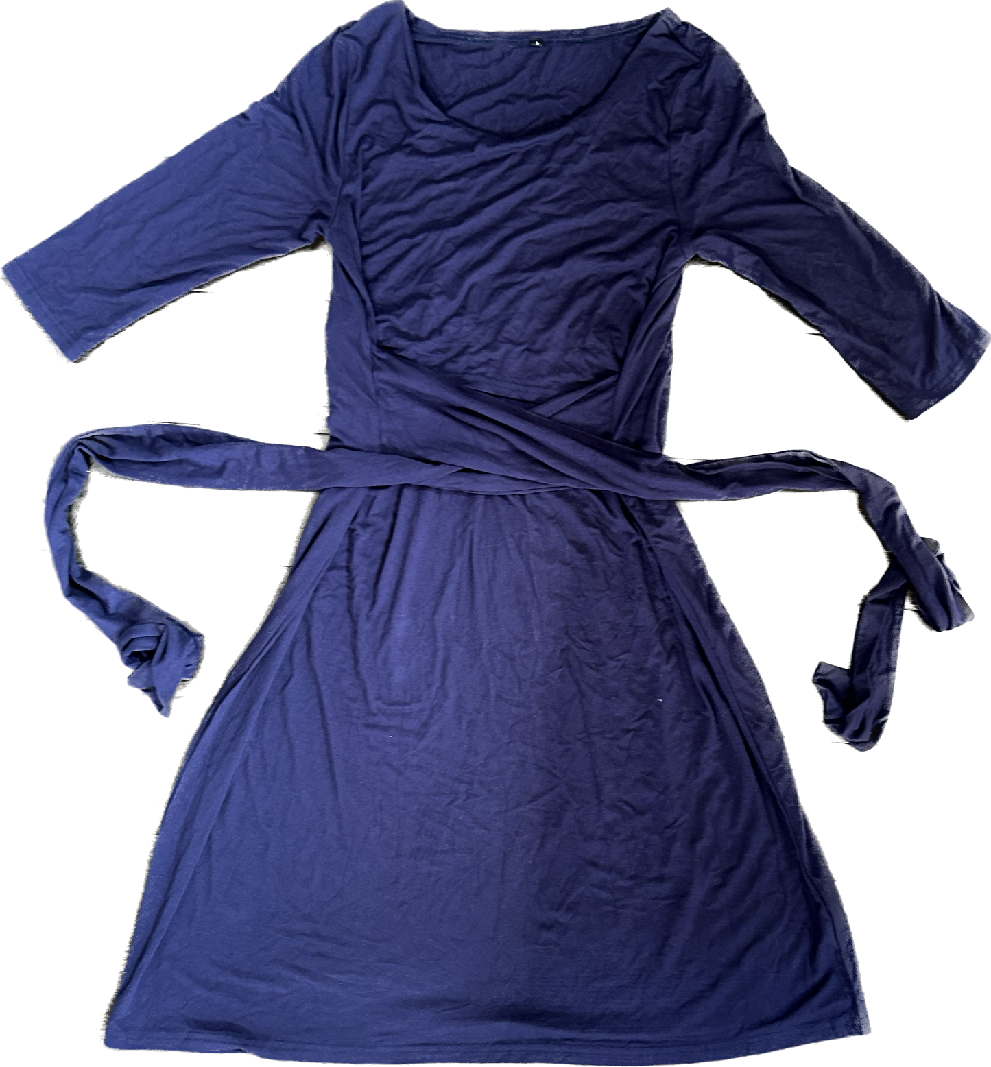 Large Amazon Brand Navy Nursing Wrap Dress