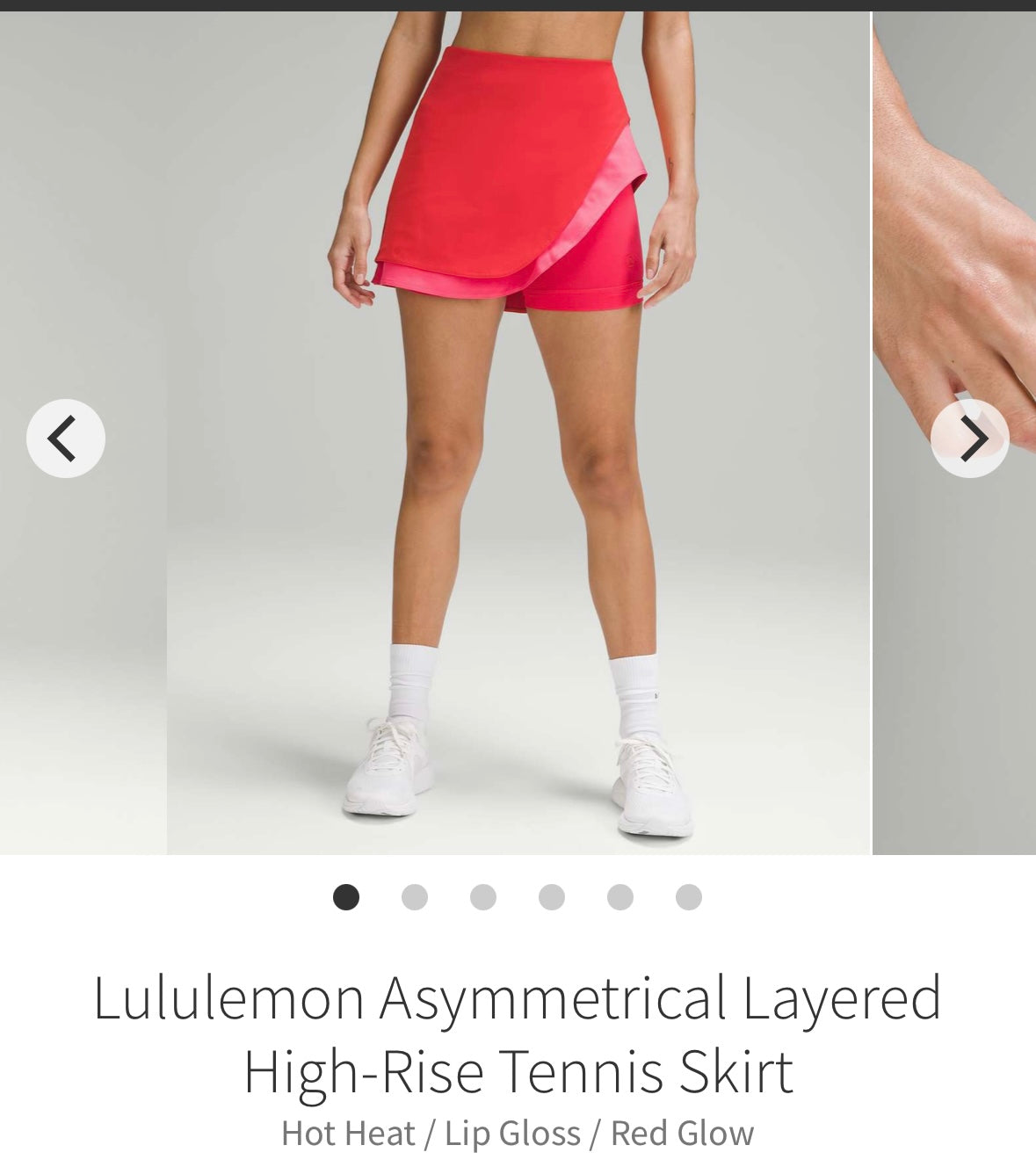 #133 Lululemon Sz 4 Asymmetrical Layered High Rise Skirt