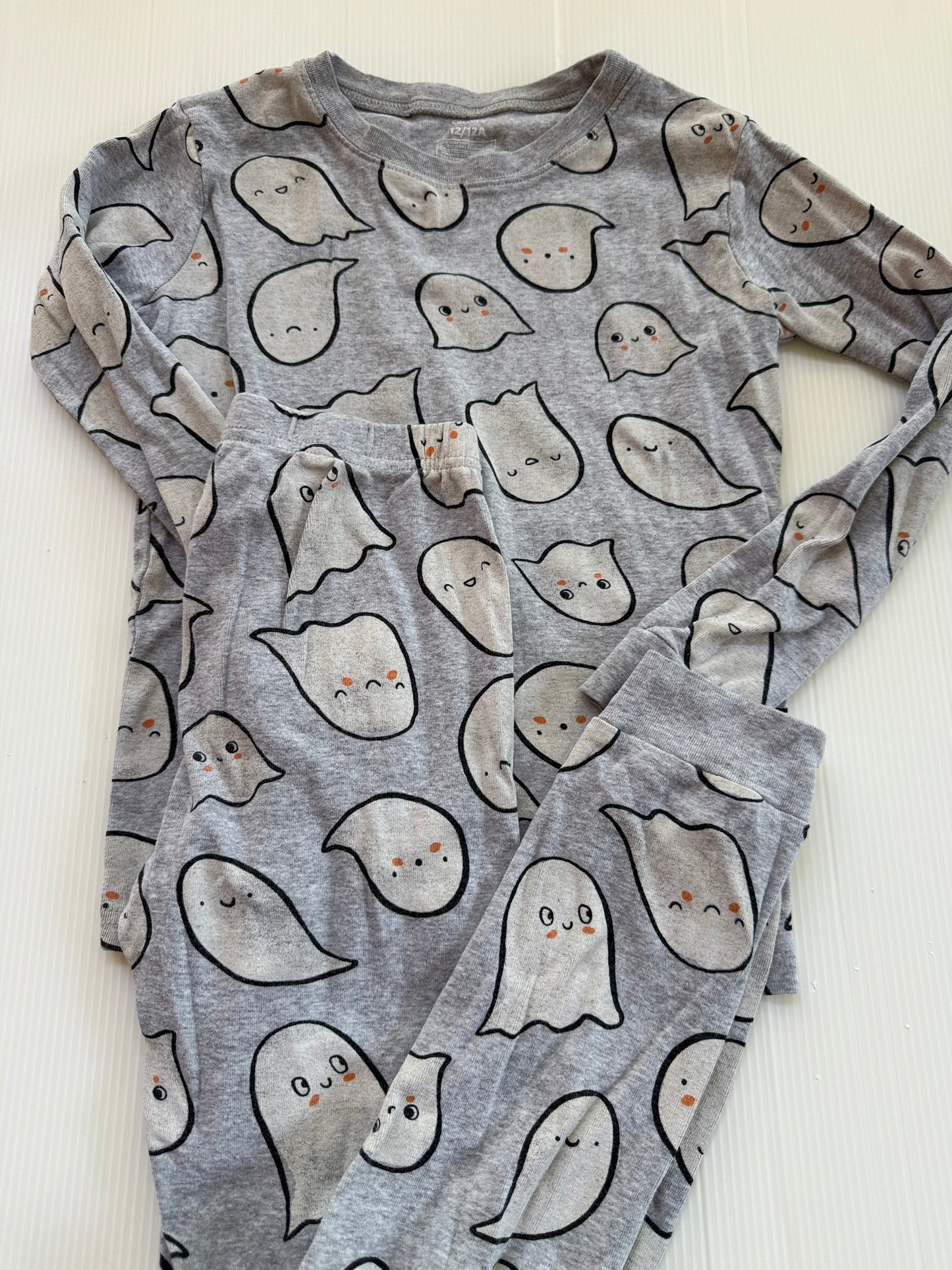#167 Carters Girls Ghost Pajamas - 12