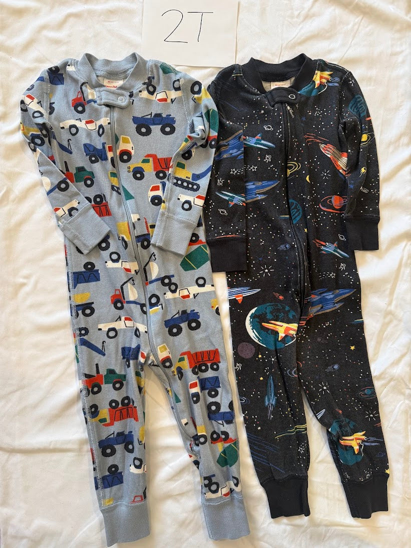 Seller #67 Boys 2T Hanna Andersson Sleepers- Space and Construction