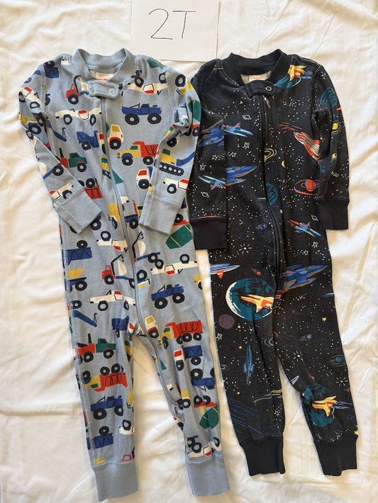 Seller #67 Boys 2T Hanna Andersson Sleepers- Space and Construction