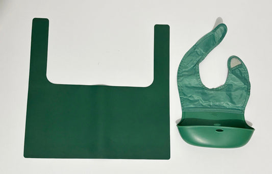 #132 - REDUCED- Bundle of YeahBabyGoods Highchair Placemat (Fits IKEA Highchair) & OxoTot Roll-Up Bib