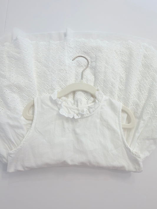 (#25) noralee | EUC | 6 y | white eyelett dress | 45227