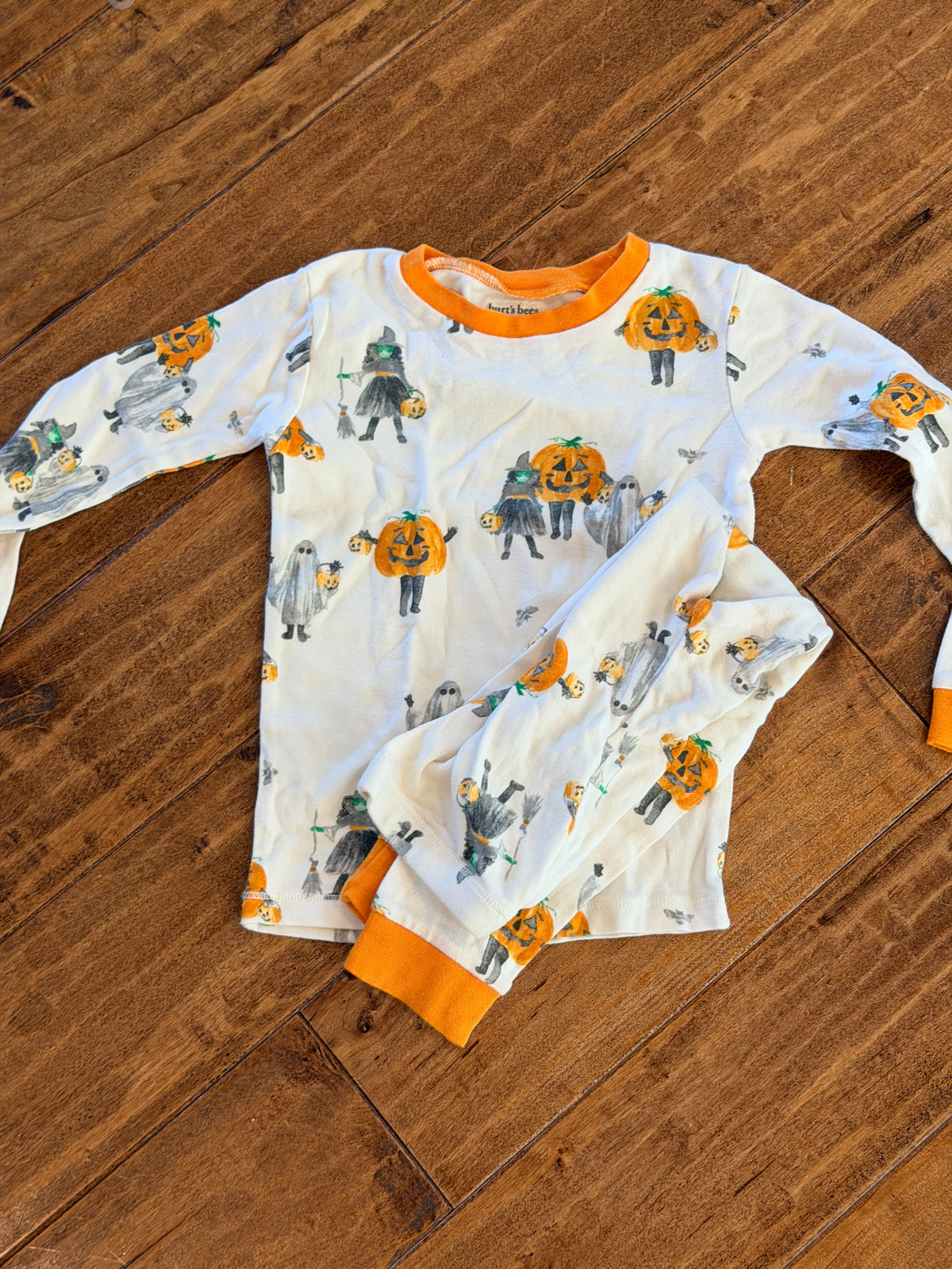 #99 boys burts bees Halloween pajamas size 4
