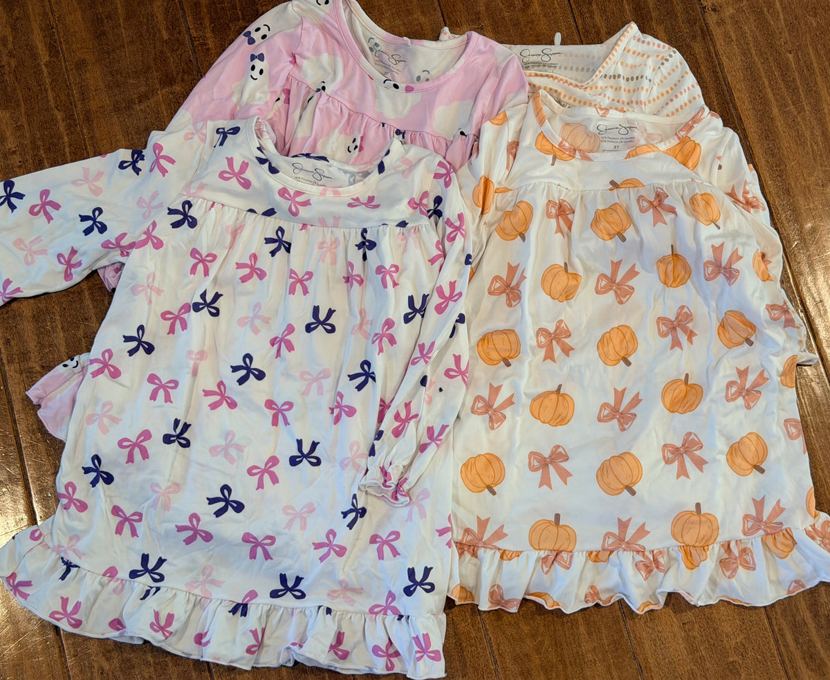 #99 girls Jessica Simpson fall Halloween nightgown pajamas size 3