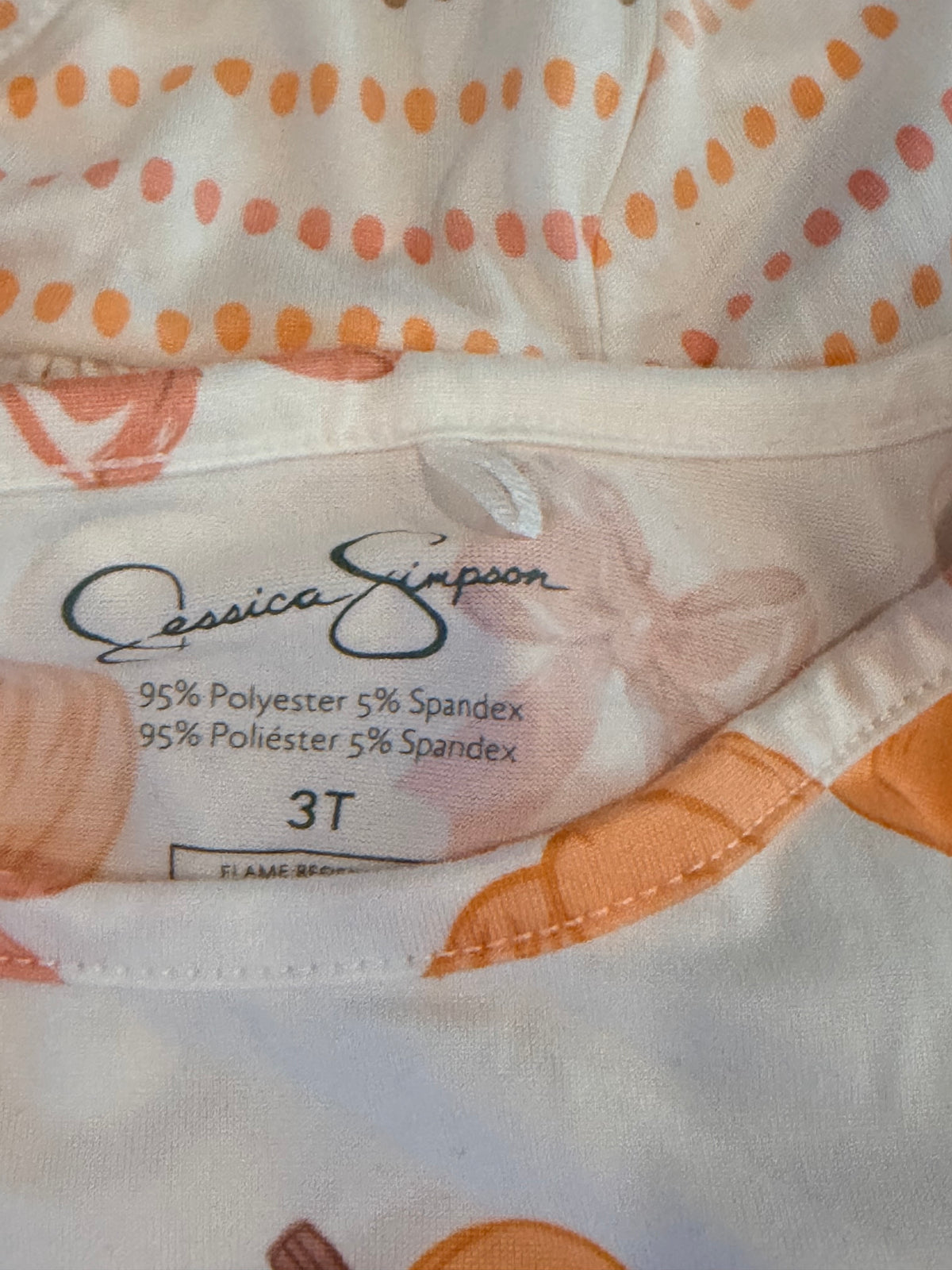 #99 girls Jessica Simpson fall Halloween nightgown pajamas size 3
