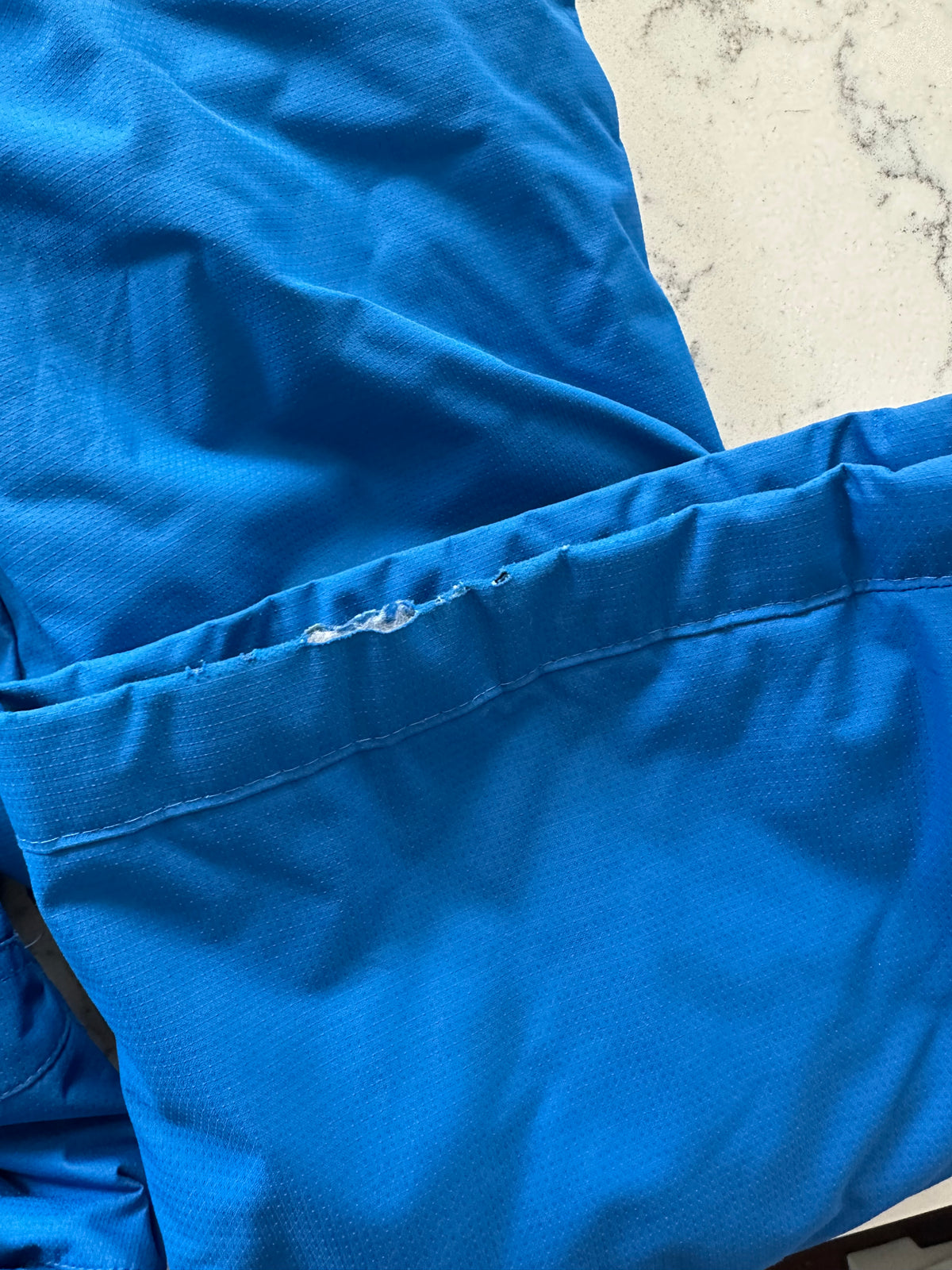 Seller 42, Eddie Bauer Insulated Blue Snow Bibs, Boys Size 7/8