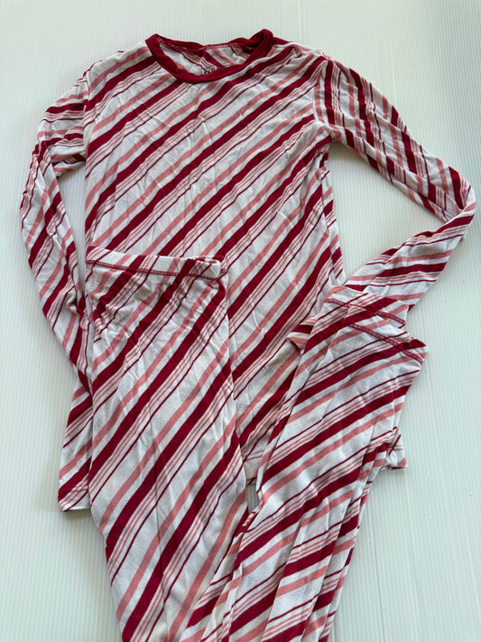 #167 Kickee Girls Candy Striped Pajamas - 12