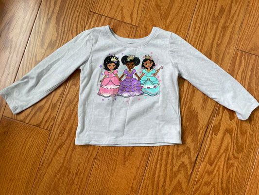#42 Long-sleeve Princess Tee Girls 18-24 Months