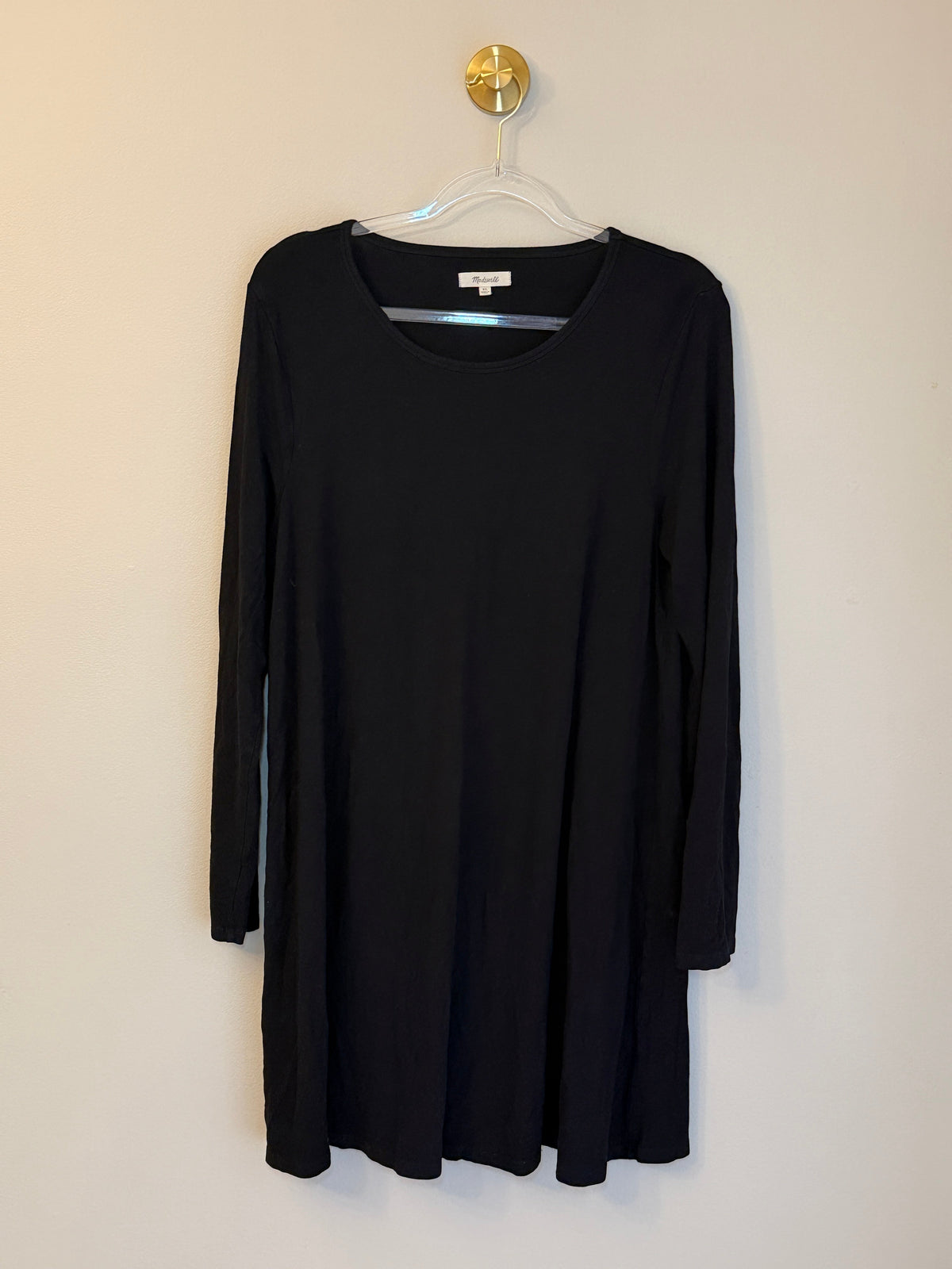 Seller 156_Madewell Black Jersey Swing Dress Size Women XL