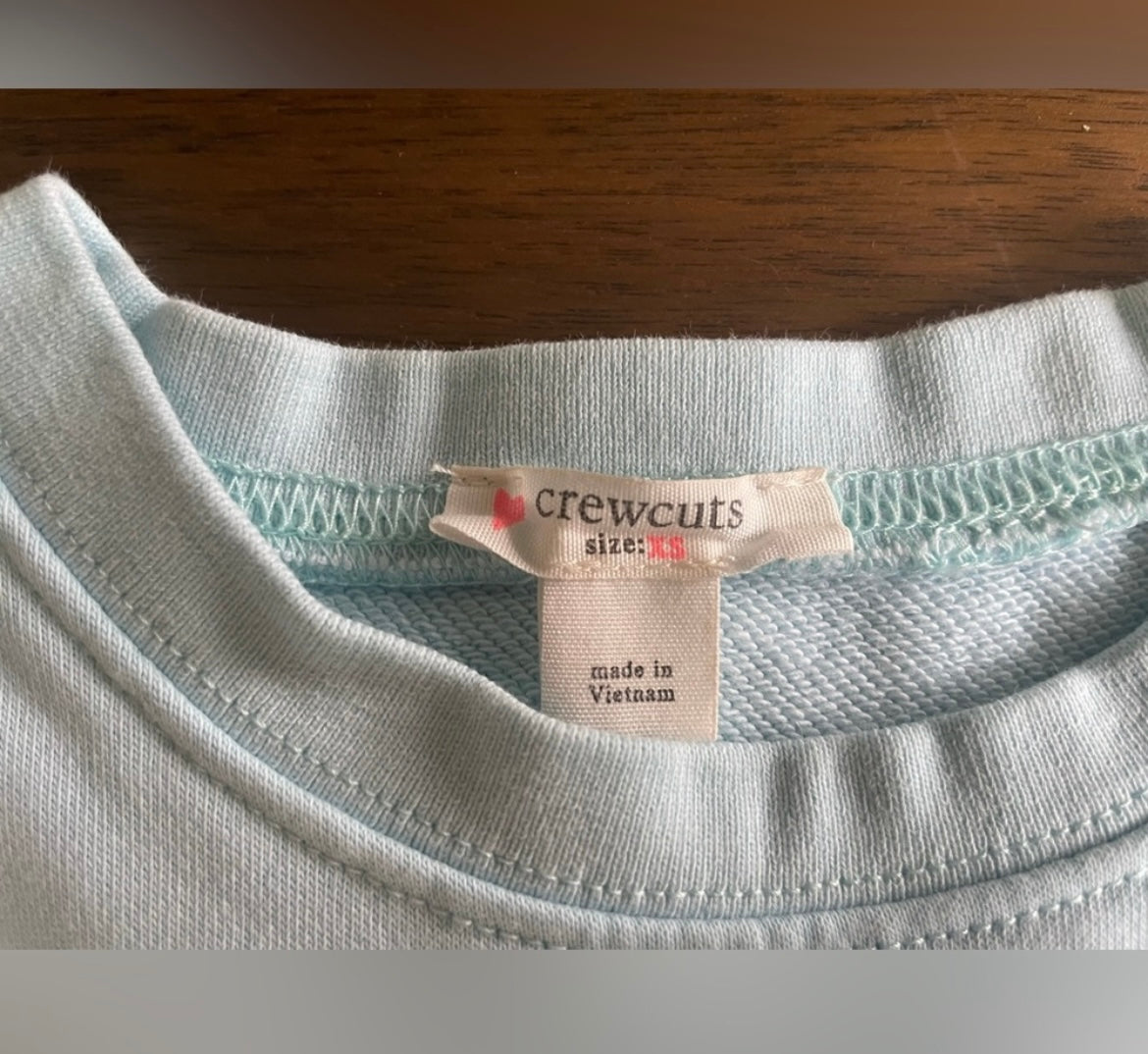 #52 - J. Crew Girls Puff Sleeve Sweatshirt, Size XS (4-5) Girls, EUC