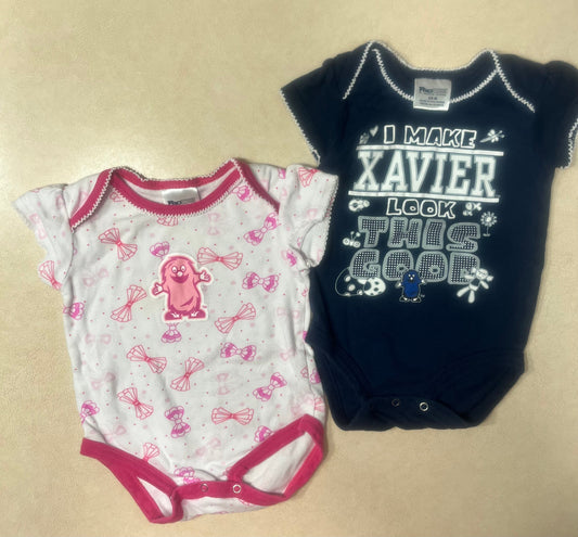 #200 Xavier Musketeers Onesie Bundle Girls 3-6m
