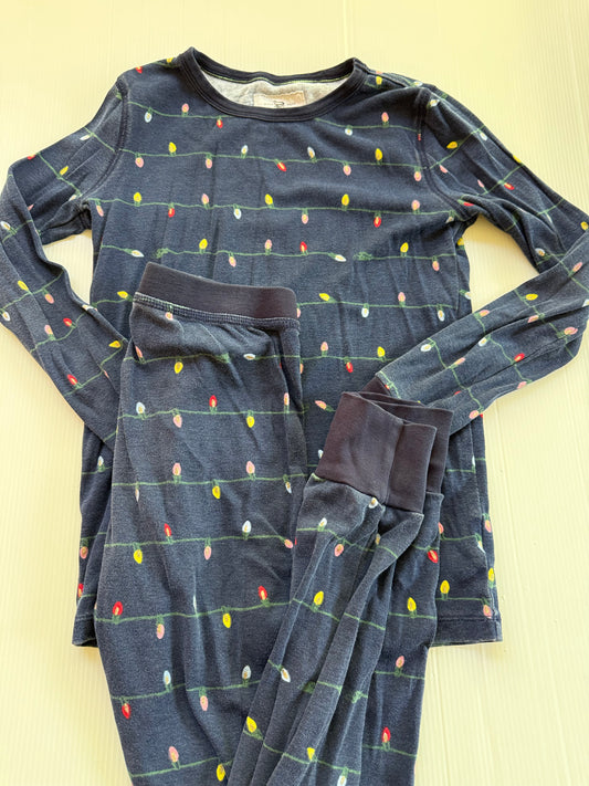 #167 Jcrew Girls Navy Light Pajamas - 12