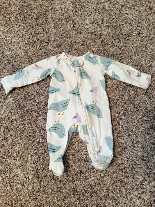 SELLER #6 Carters Newborn (3) Sleepers - Animals, Birds, Clouds