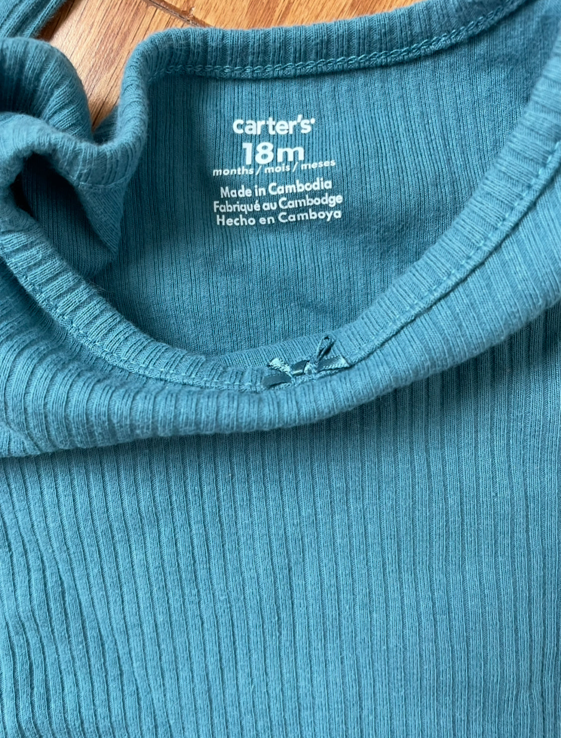 #42 Carter's Long Sleeve 18 Month Bodysuit