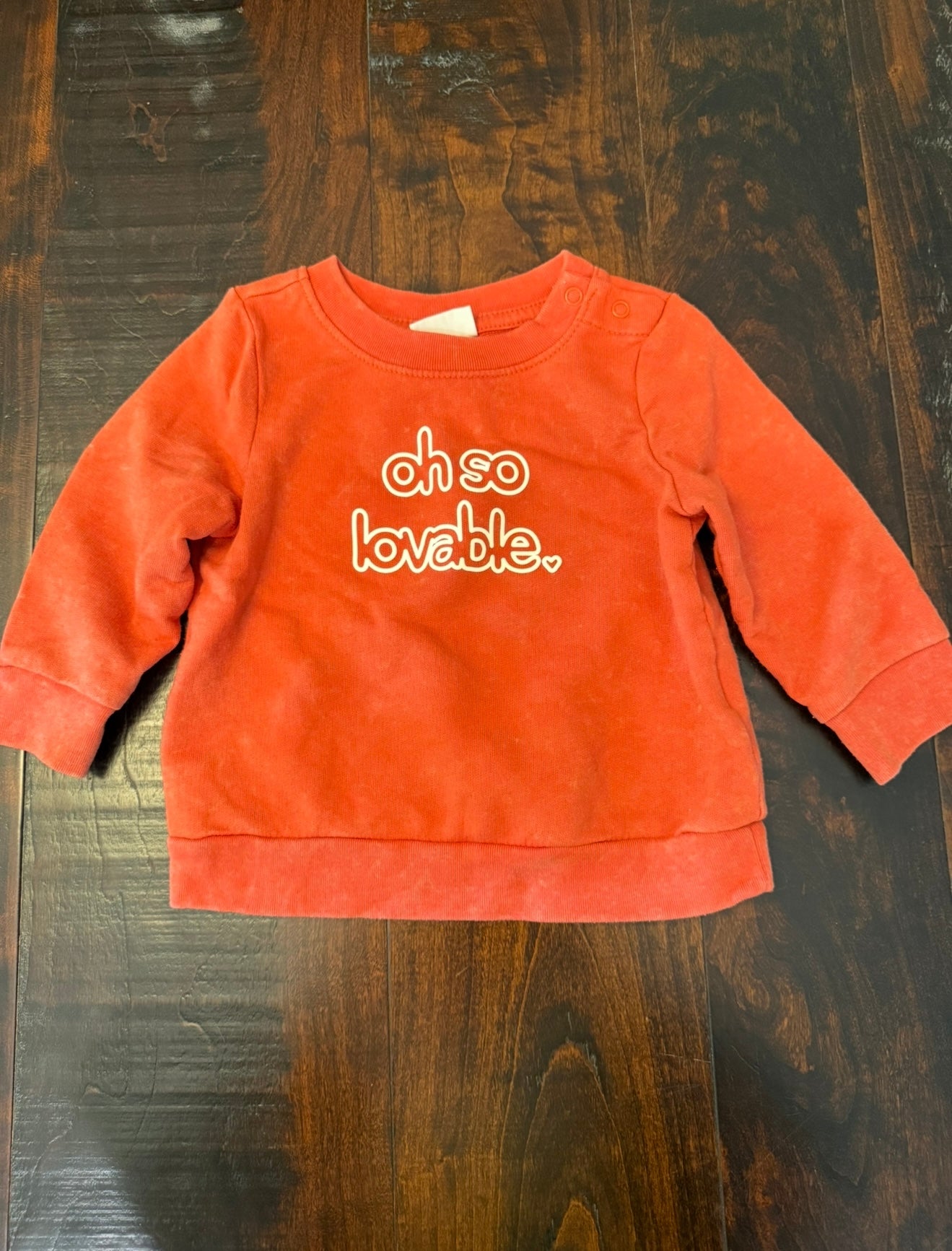 #83 Cat & Jack Burnt Orange Crew Neck Sweatshirt - Infant 3-6 Months