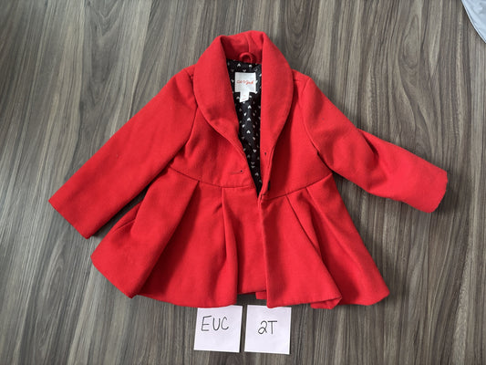 #138 - 2T EUC Cat & Jack Red Jacket