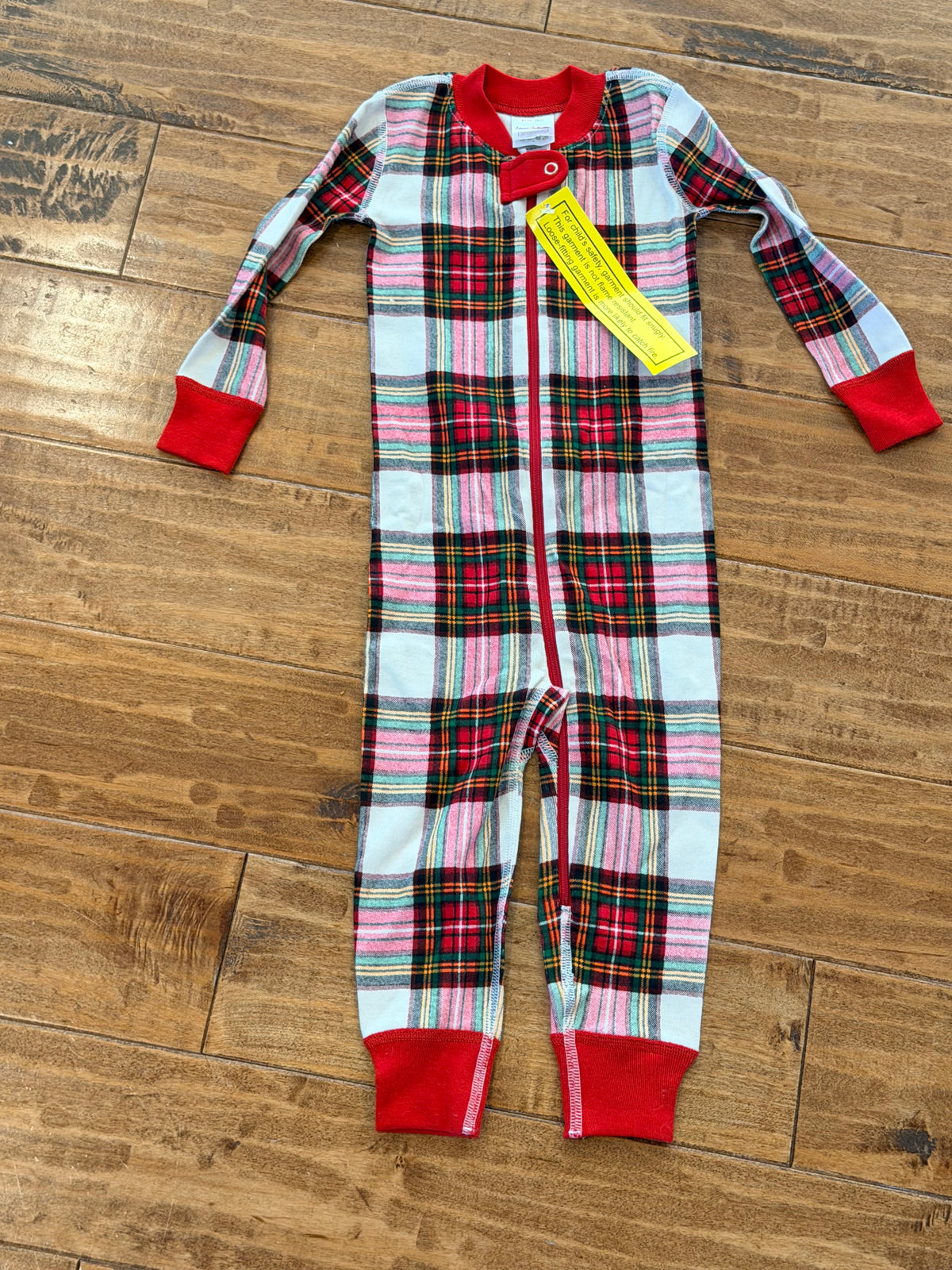 #99 boys Hanna Andersson Christmas plaid pajamas size 2 NWT