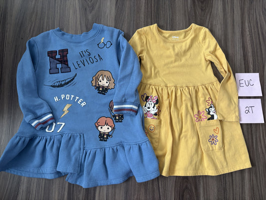 #138 - 2T EUC Dresses (2) (Harry Potter + Minnie)